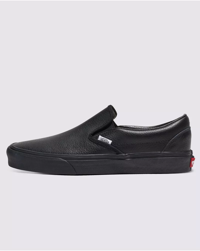 Customs Elevated Black Leather Slip-On Shoe