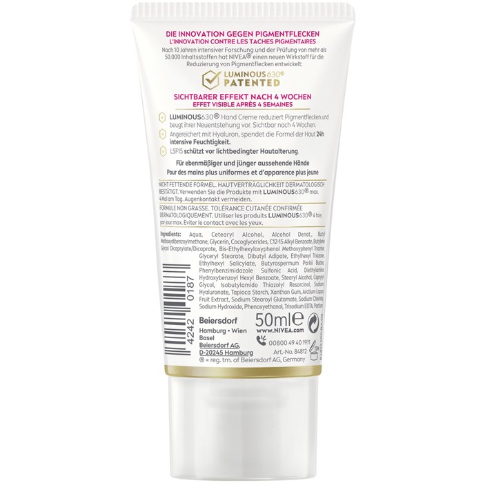 Hochwirksame Hand Creme LSF 15