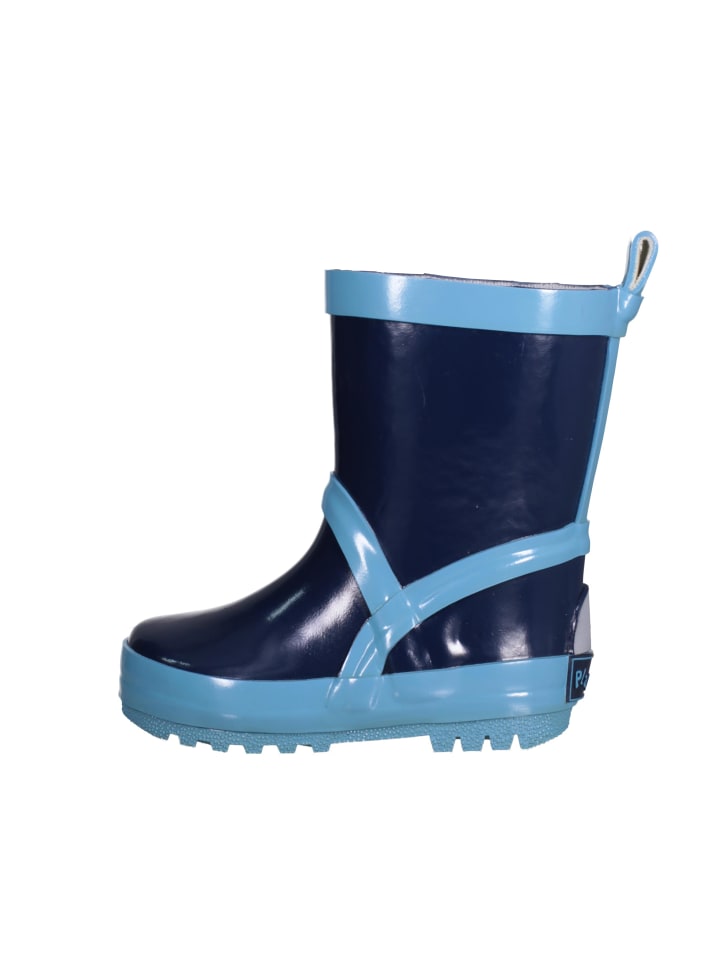 Playshoes Gummistiefel uni in Marine/Hellblau günstig kaufen