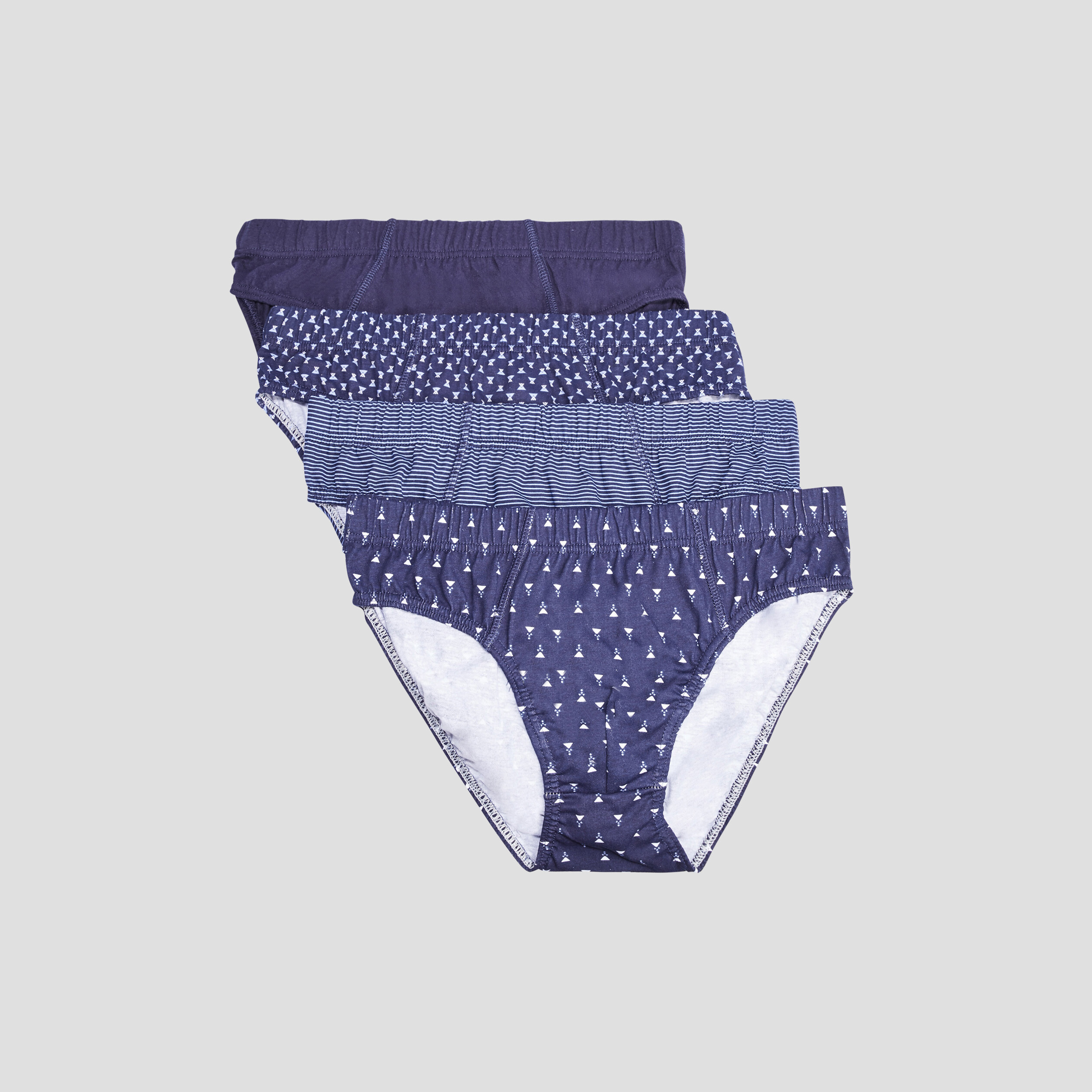Lot 4 slips bleu homme | La Halle