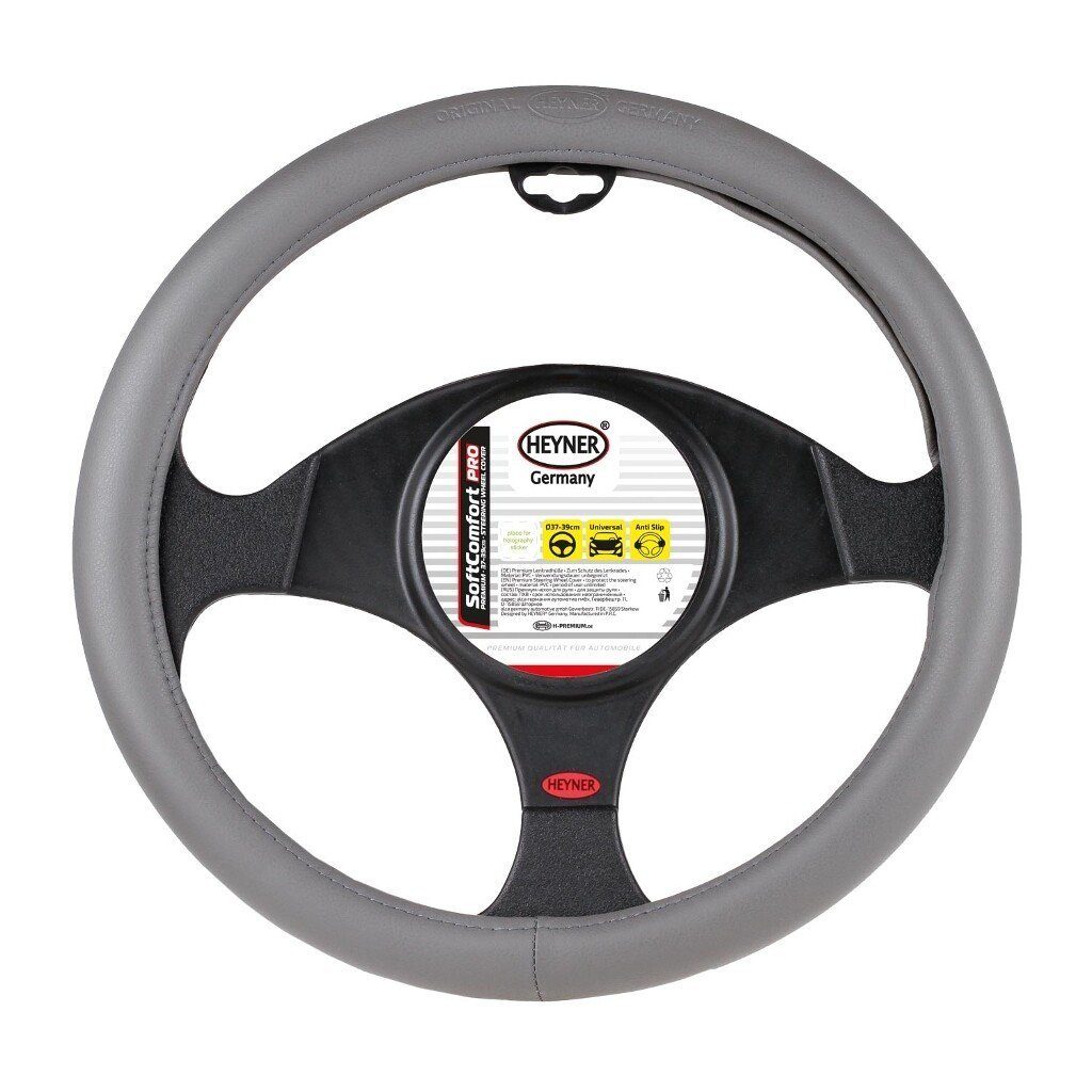 HEYNER Lenkradbezug Lenkradhülle grau