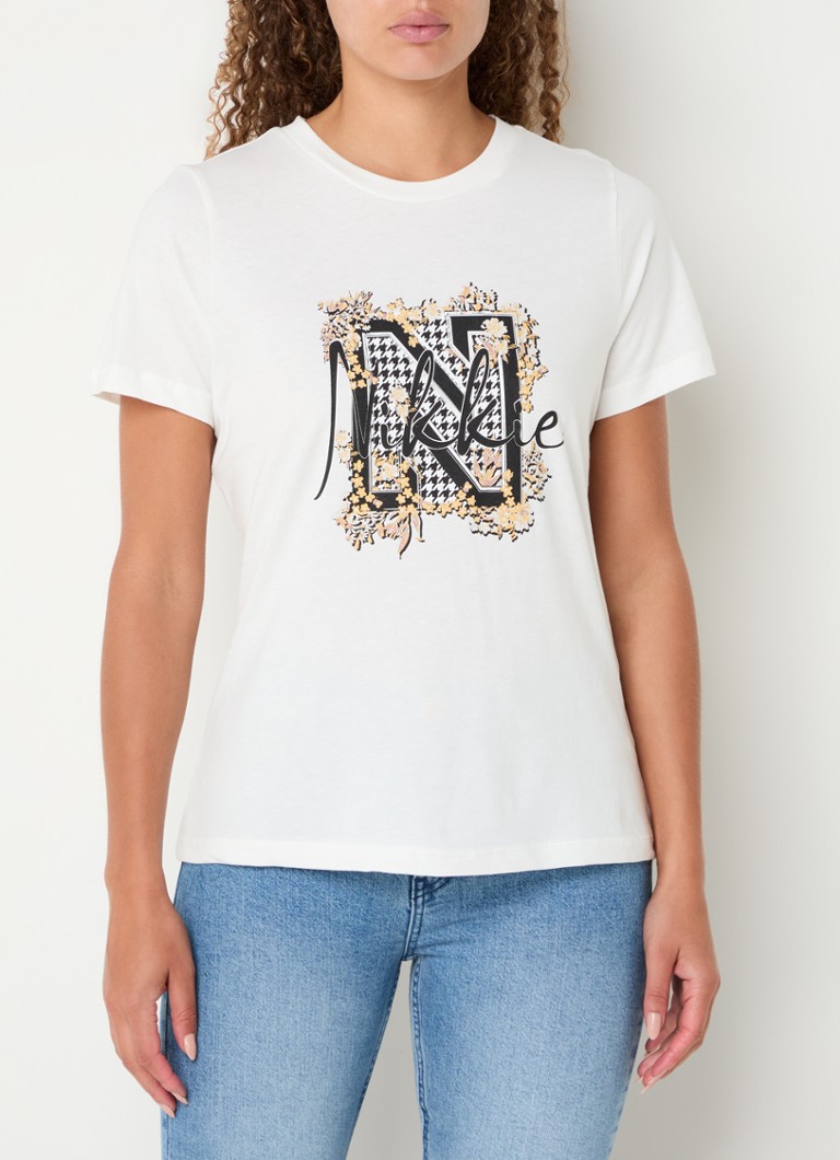 NIKKIE Rocky T-shirt with logo print