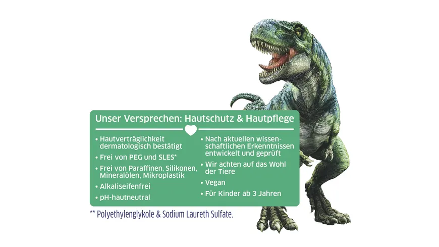 tetesept Kinder Duschspaß 2in1 T-Rex World 200 ml