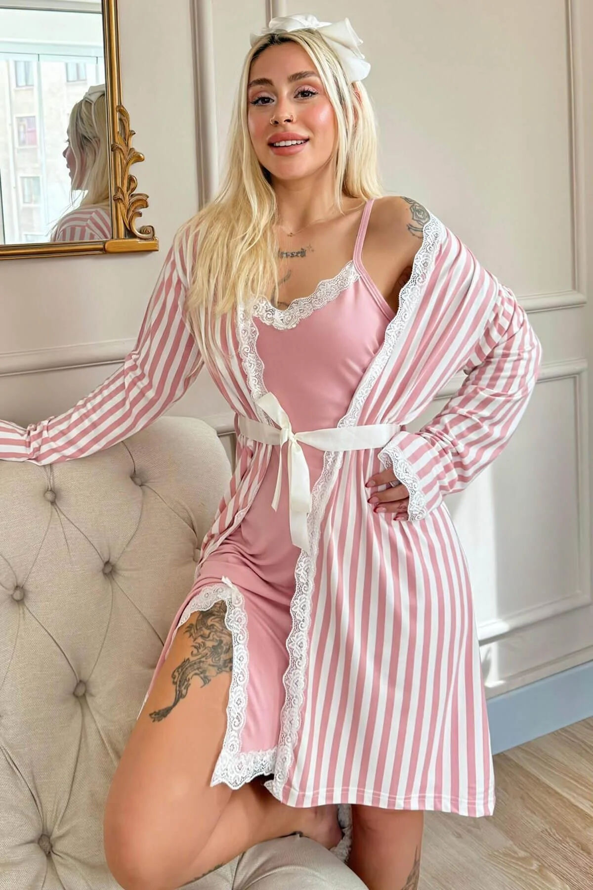 Pijamaevi  Pyjama set - Rosa - Muster