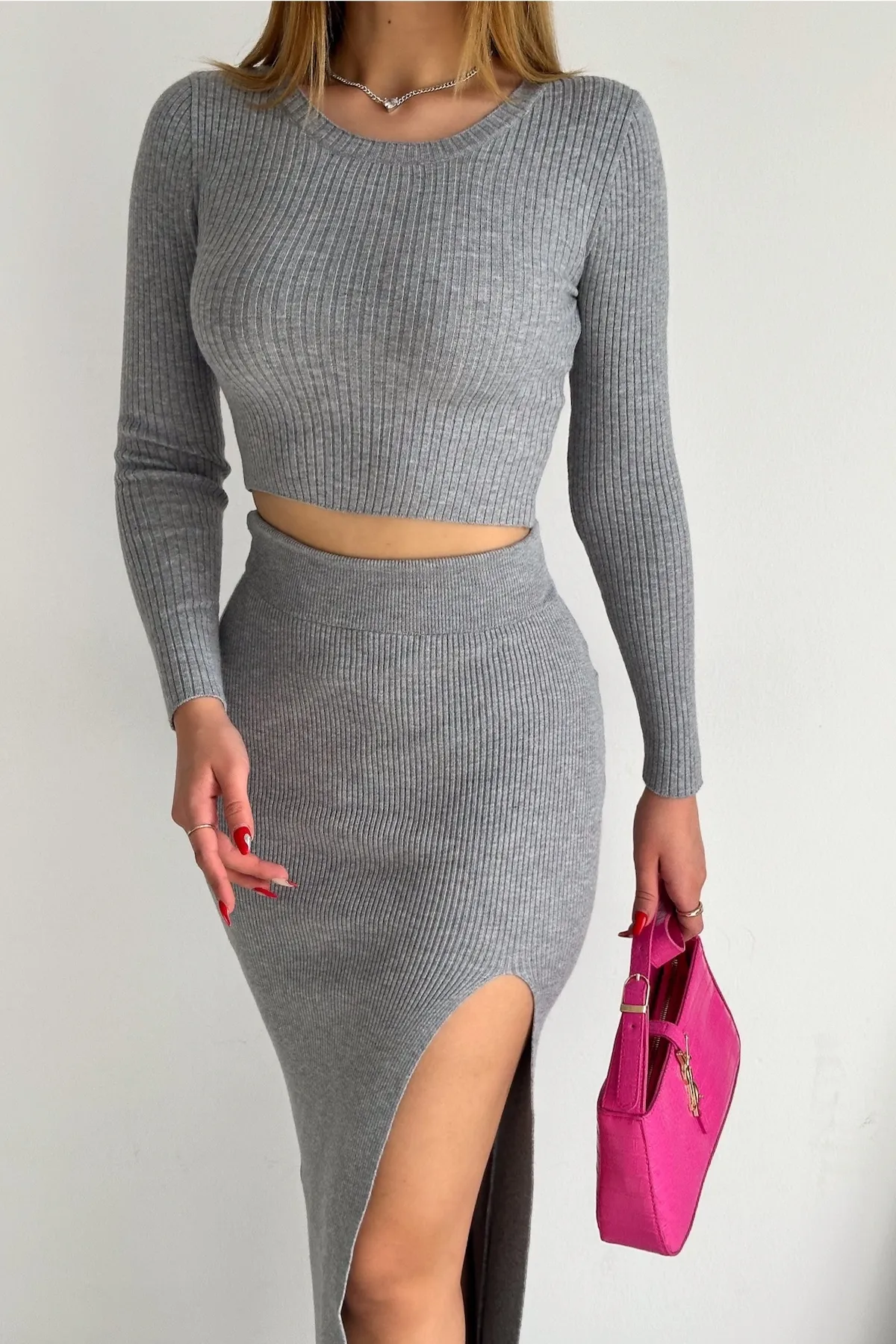 FEMELLE  Zweiteiler - Grau - Regular Fit