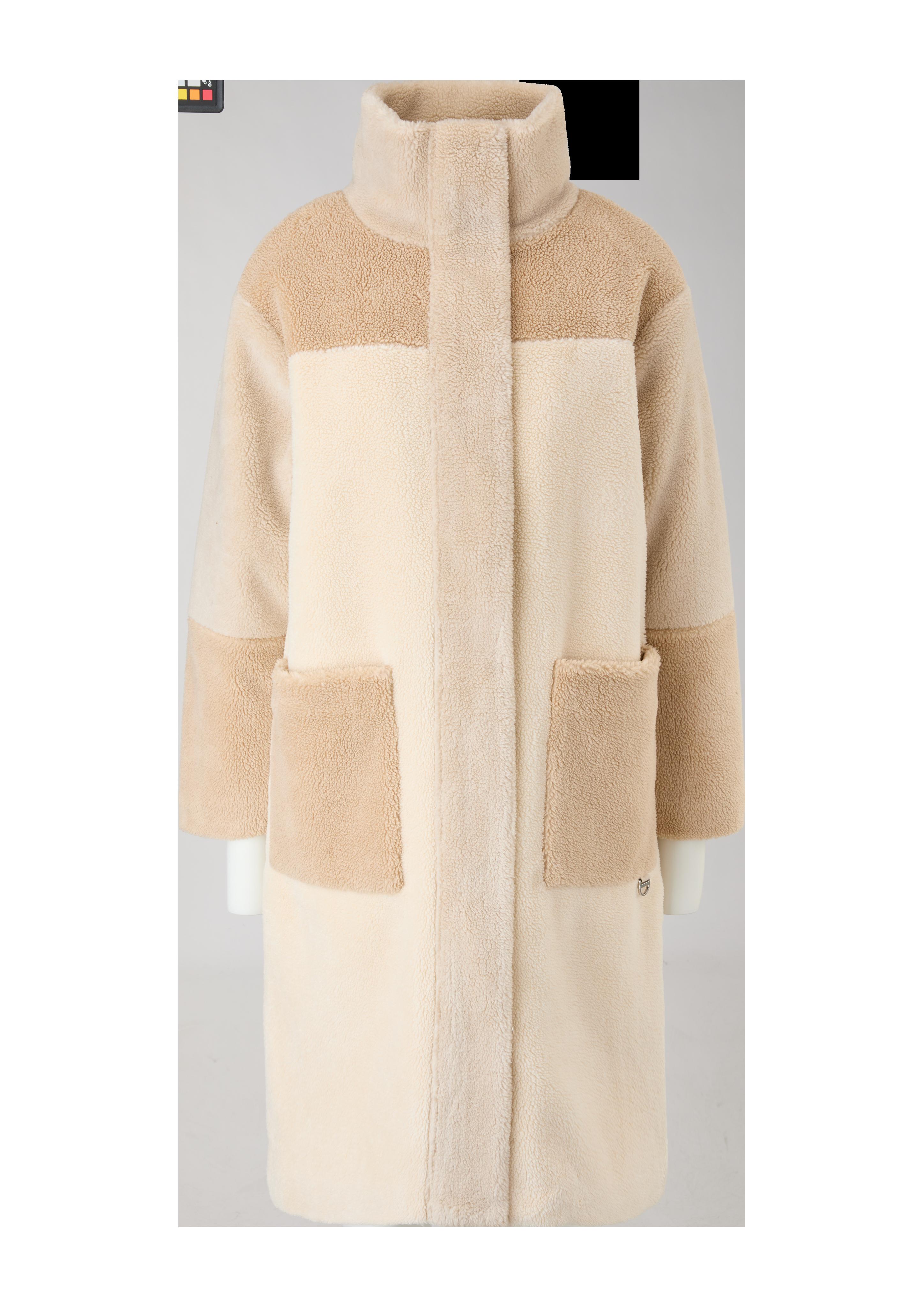 Mantel aus Teddy-Plüsch  2117380-8100