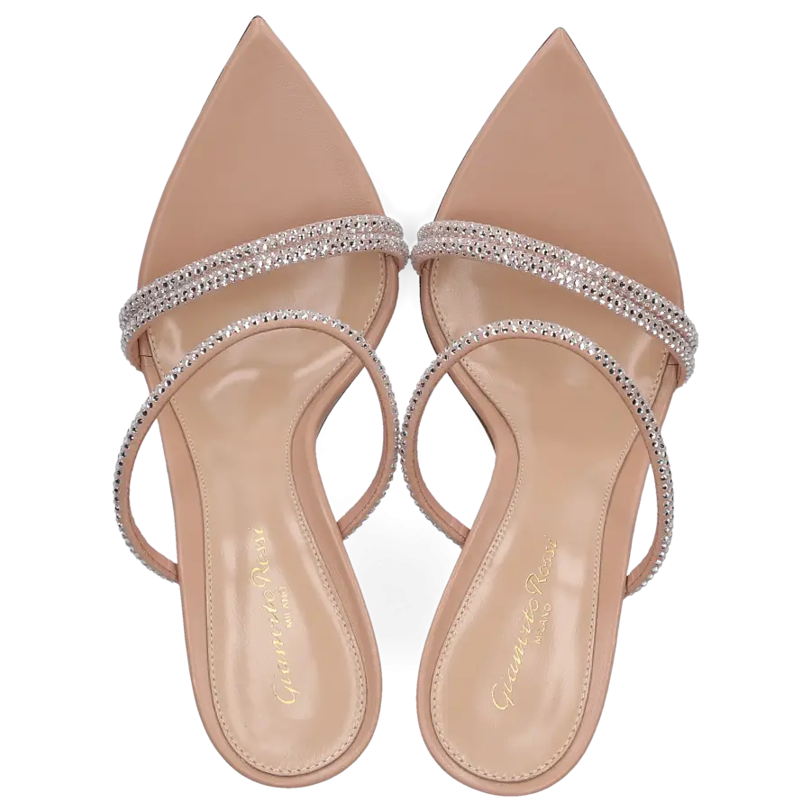 Gianvito Rossi - Sandalen CANNES Strass - beige