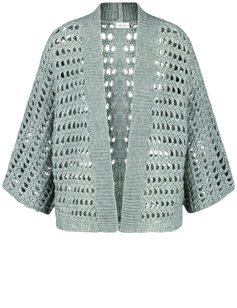 Lockerer Cardigan in Lochstrick