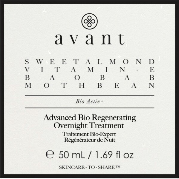 Avant Bio Range Advanced Bio Regenerating Overnight Treatment Nachtcreme