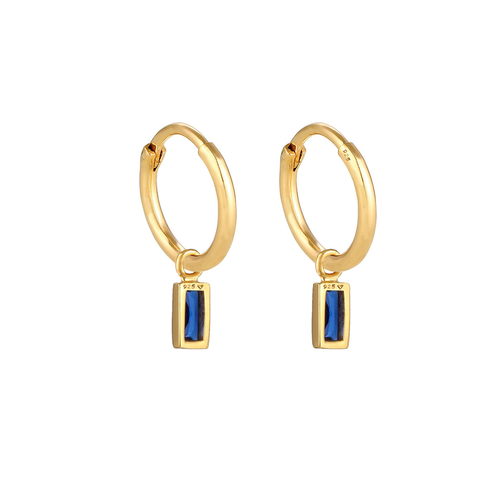 Elli Elli Boucles d'Oreilles Filigrane avec des Saphirs Boucles d'Oreilles Femme - (92 Boucles d'oreilles