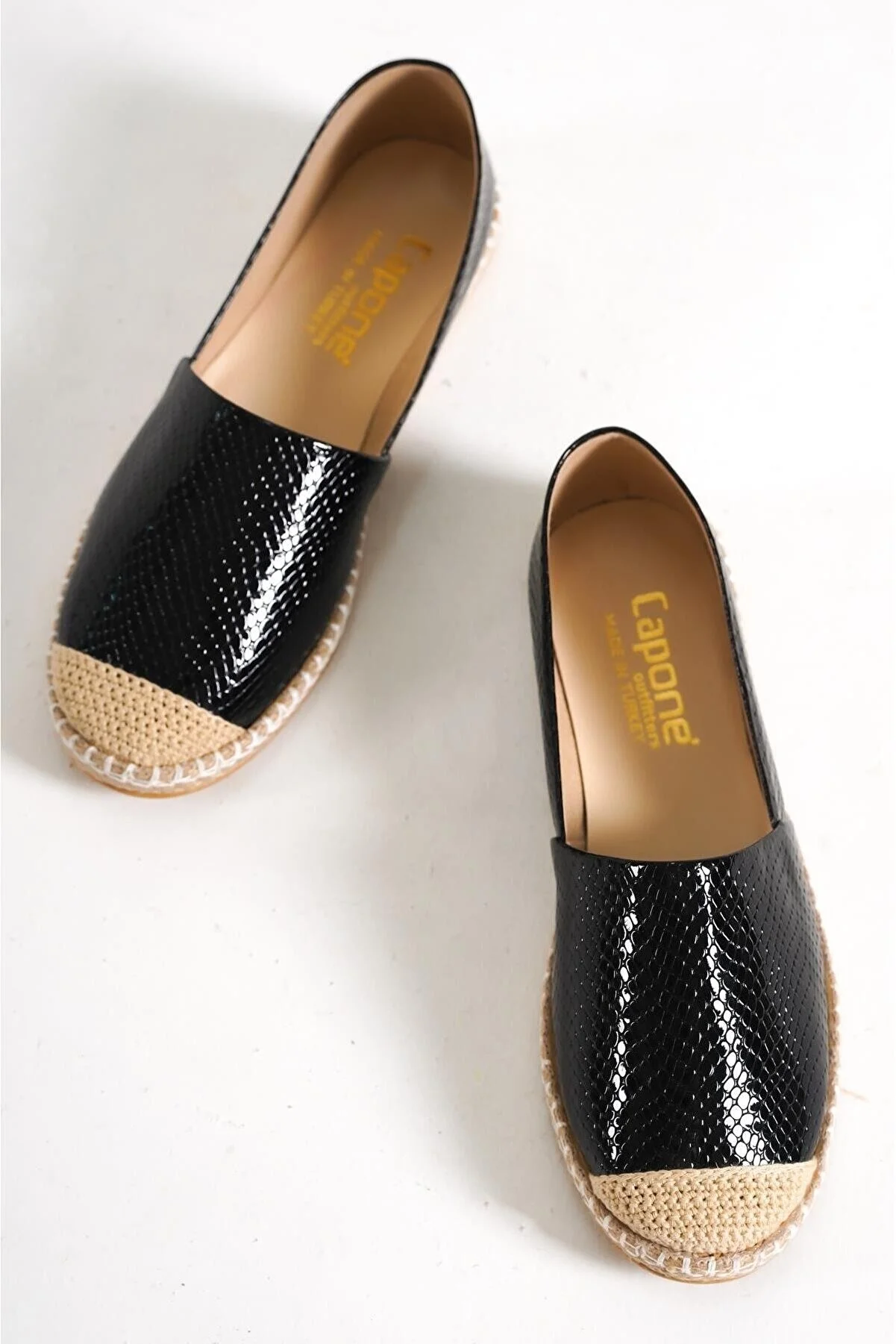 Capone Outfitters  Capone Schwarze Damen-Espadrille