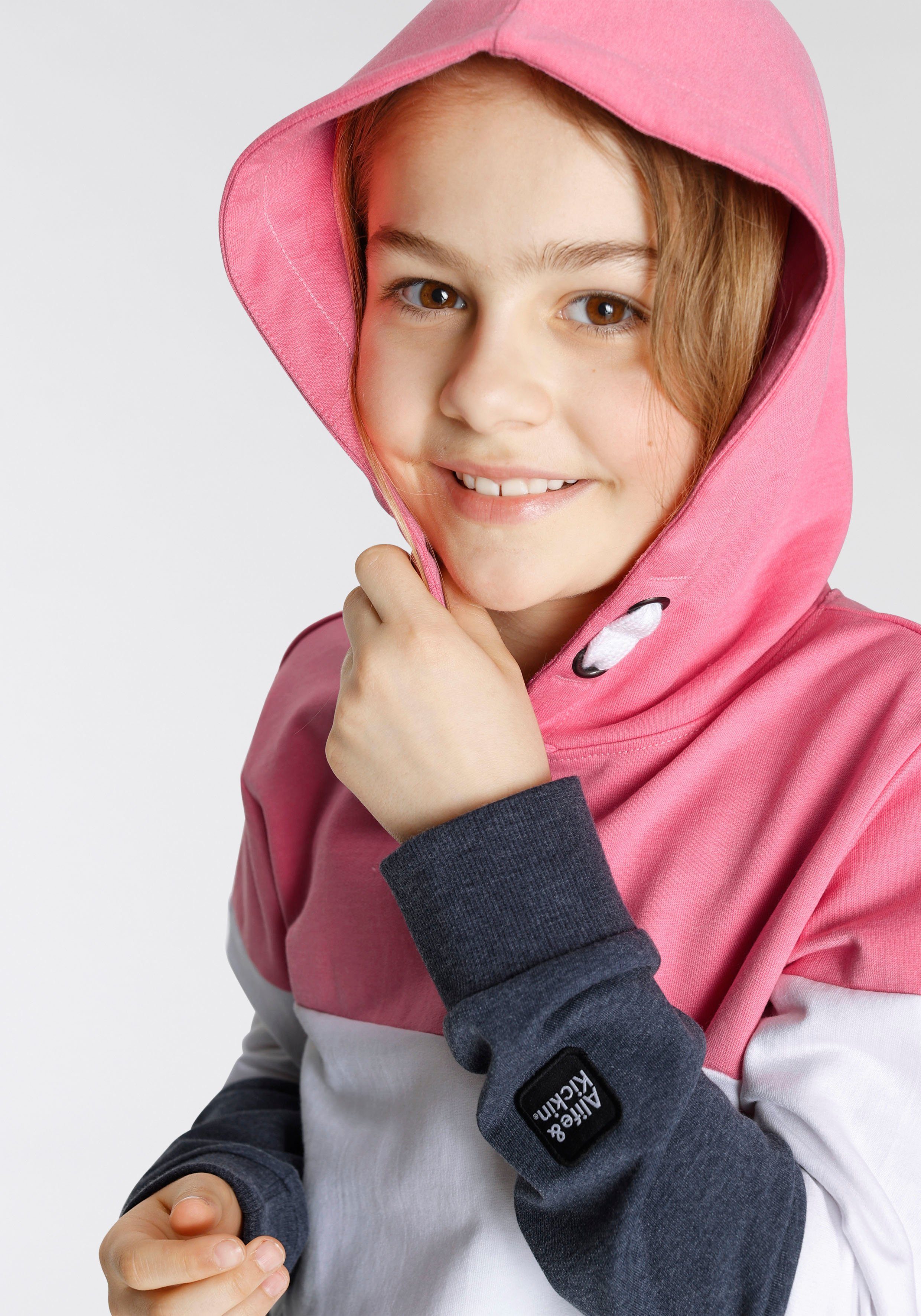 Alife & Kickin Kapuzensweatshirt mit coolem Colourblocking NEUE MARKE! Alife & Kickin für Kids.