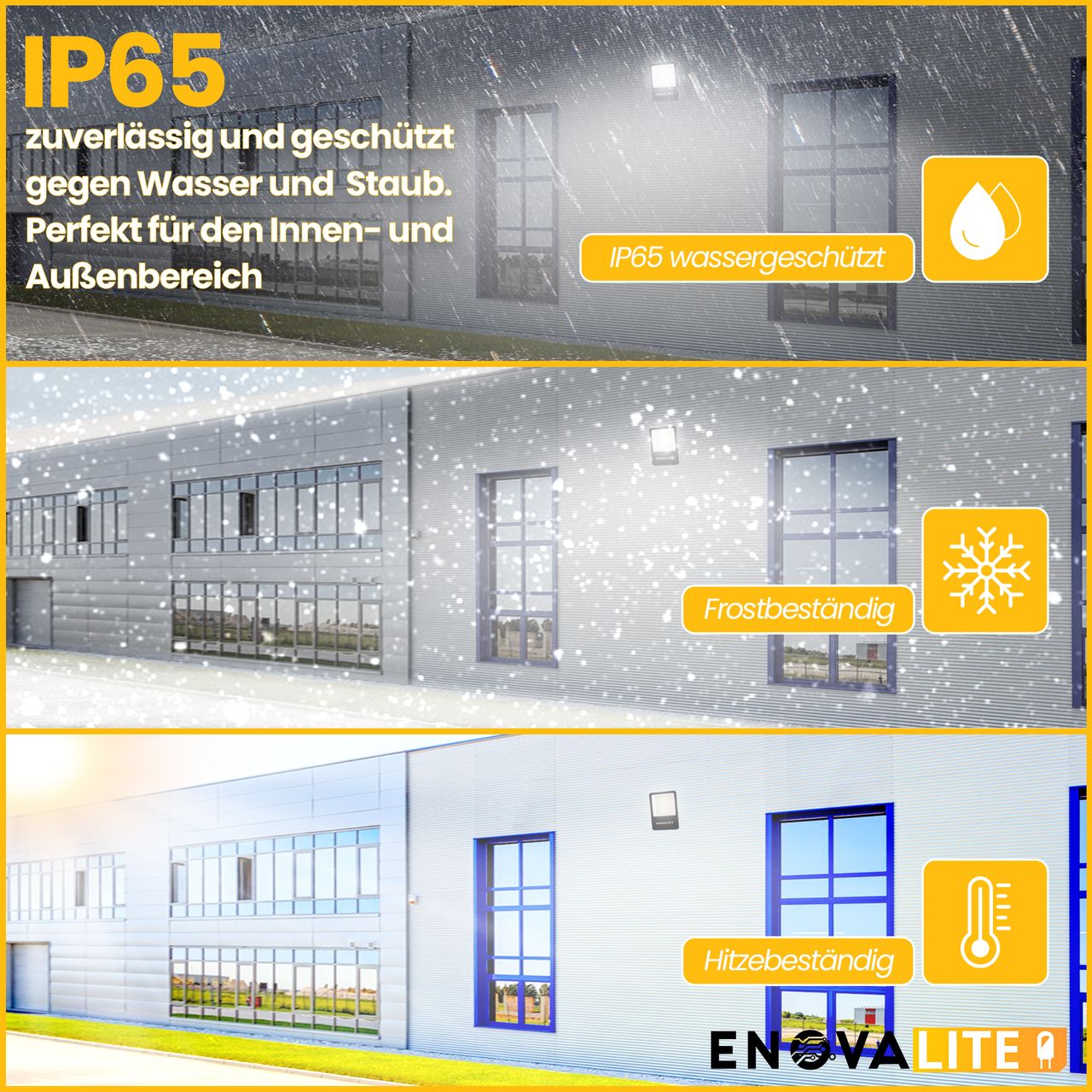 ENOVALITE LED-Fluter, 300 W, 4000 K