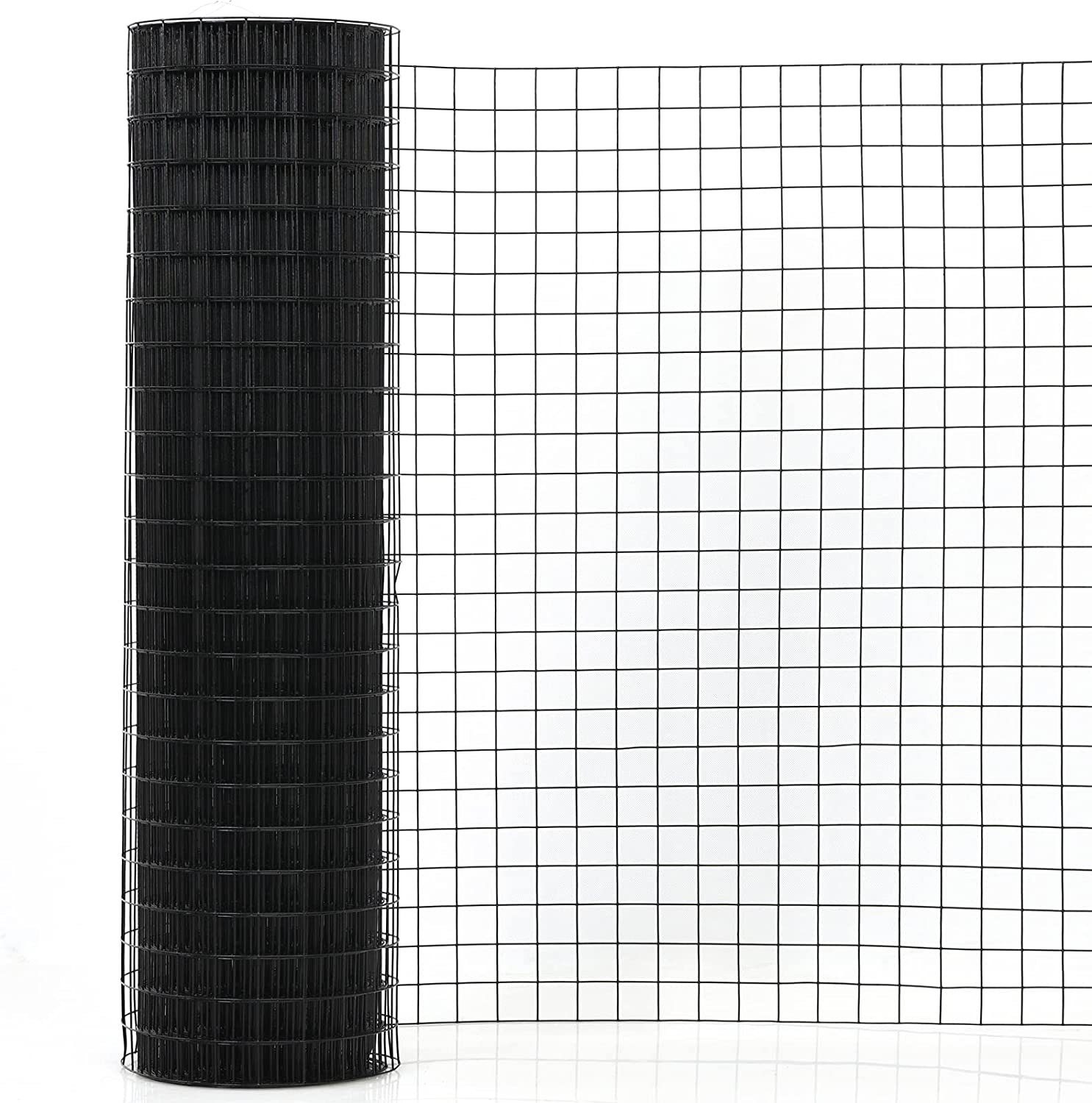 KOMFOTTEU Maschendrahtzaun Gitterzaun, 15,24m x 0,91m, Maschenweite 40mm