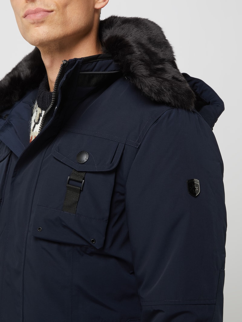 Leuchtkraft 870 Funktionsjacke mit abnehmbarer Kapuze in marineblau