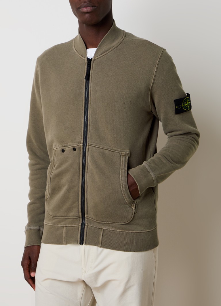 Stone Island 65241 dukserica s logom i bočnim džepovima