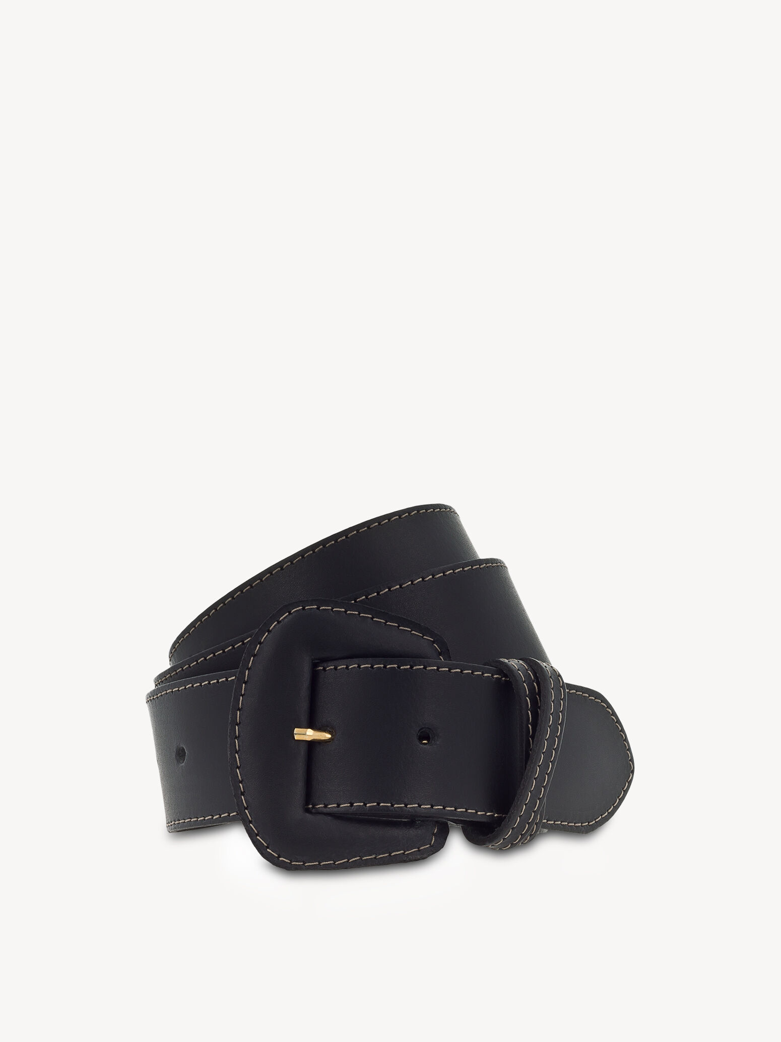 Ceinture de taille en cuir - noir