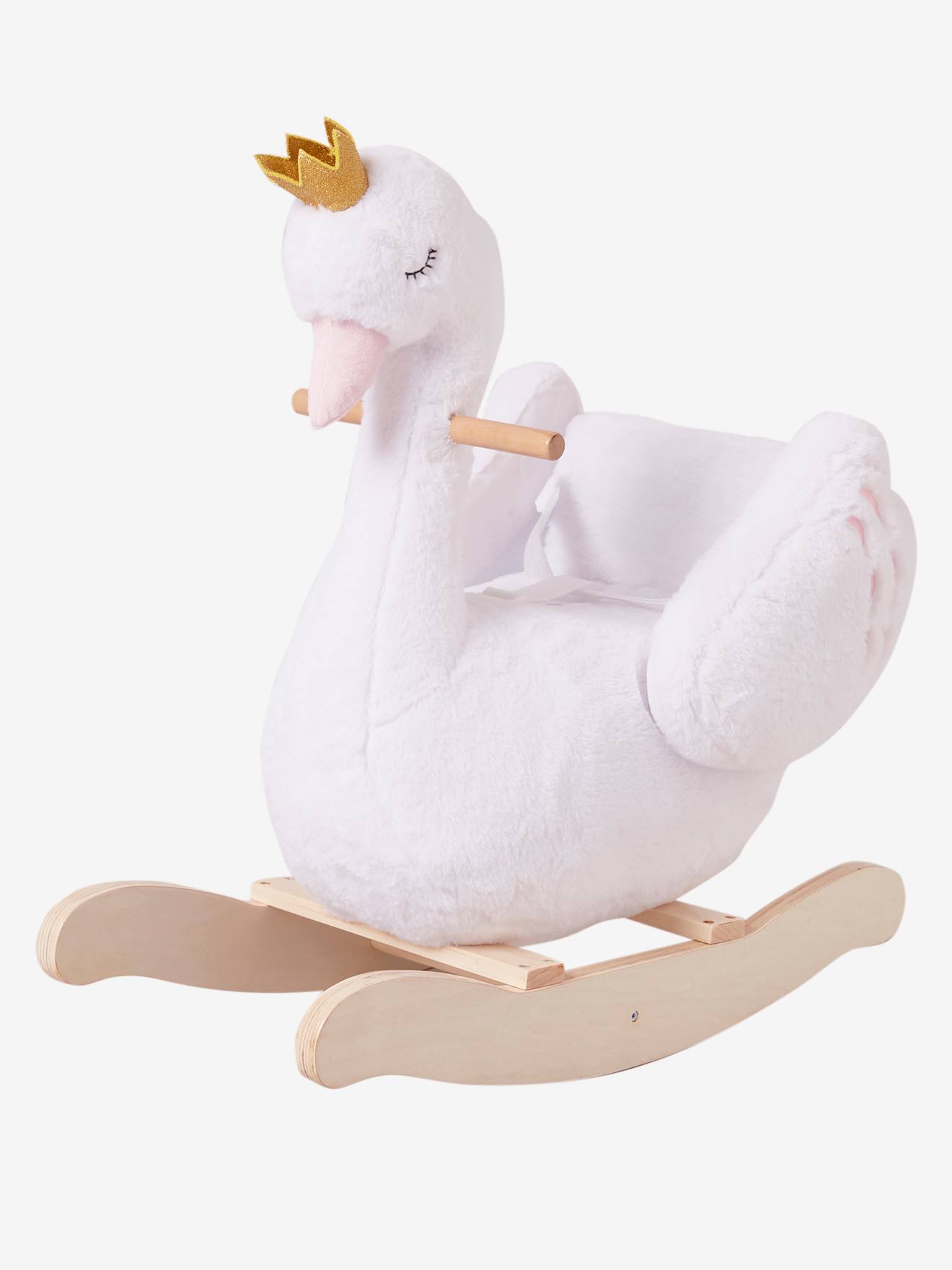 Cygne à bascule bébé FSC® blanc
