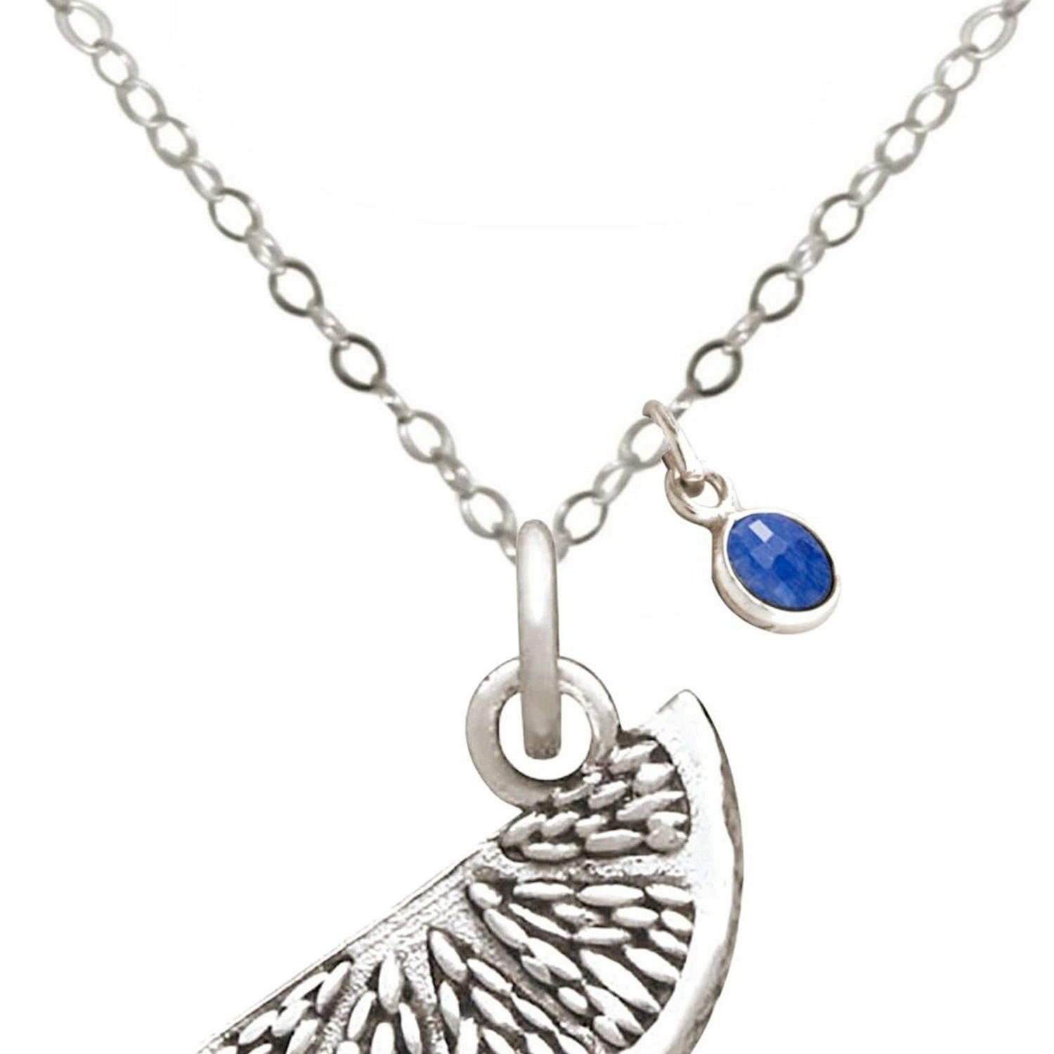 Kette mit Anhänger 'ORANGE Saphir'