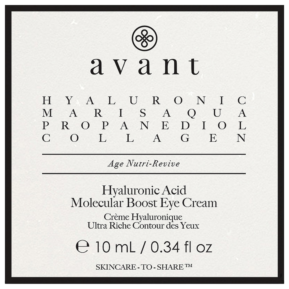 Avant Skincare Soin Regard Revitalisant 3-1 à l'acide hyaluronique Contour du regard et des lèvres
