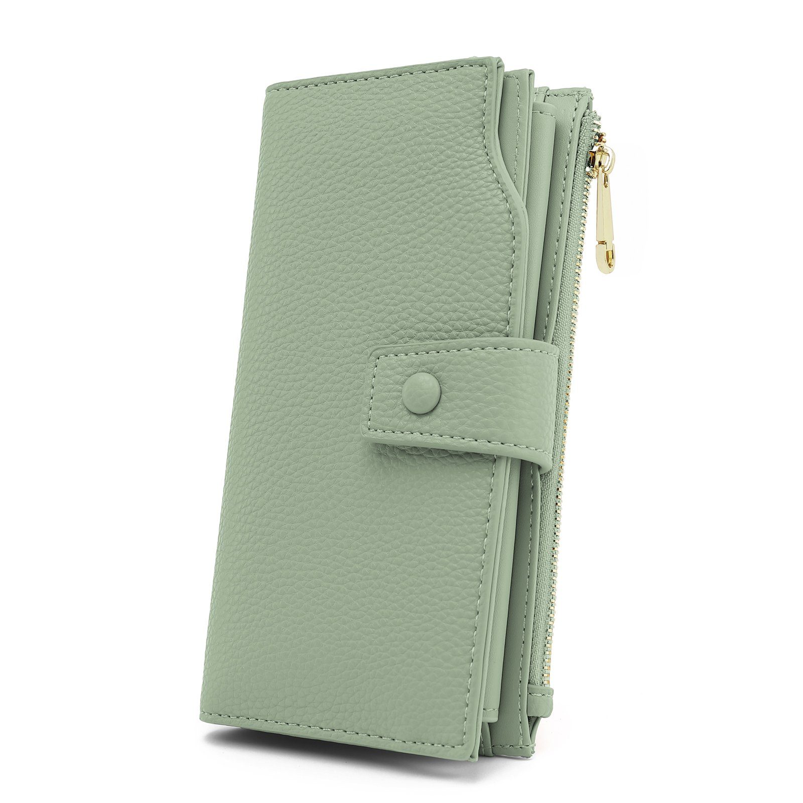 TAN.TOMI Brieftasche Portemonnaie Damen, Geldbörse für Frauen mit Lanyard (Brieftasche), Geldbörse aus hochwertigem Kunstleder
