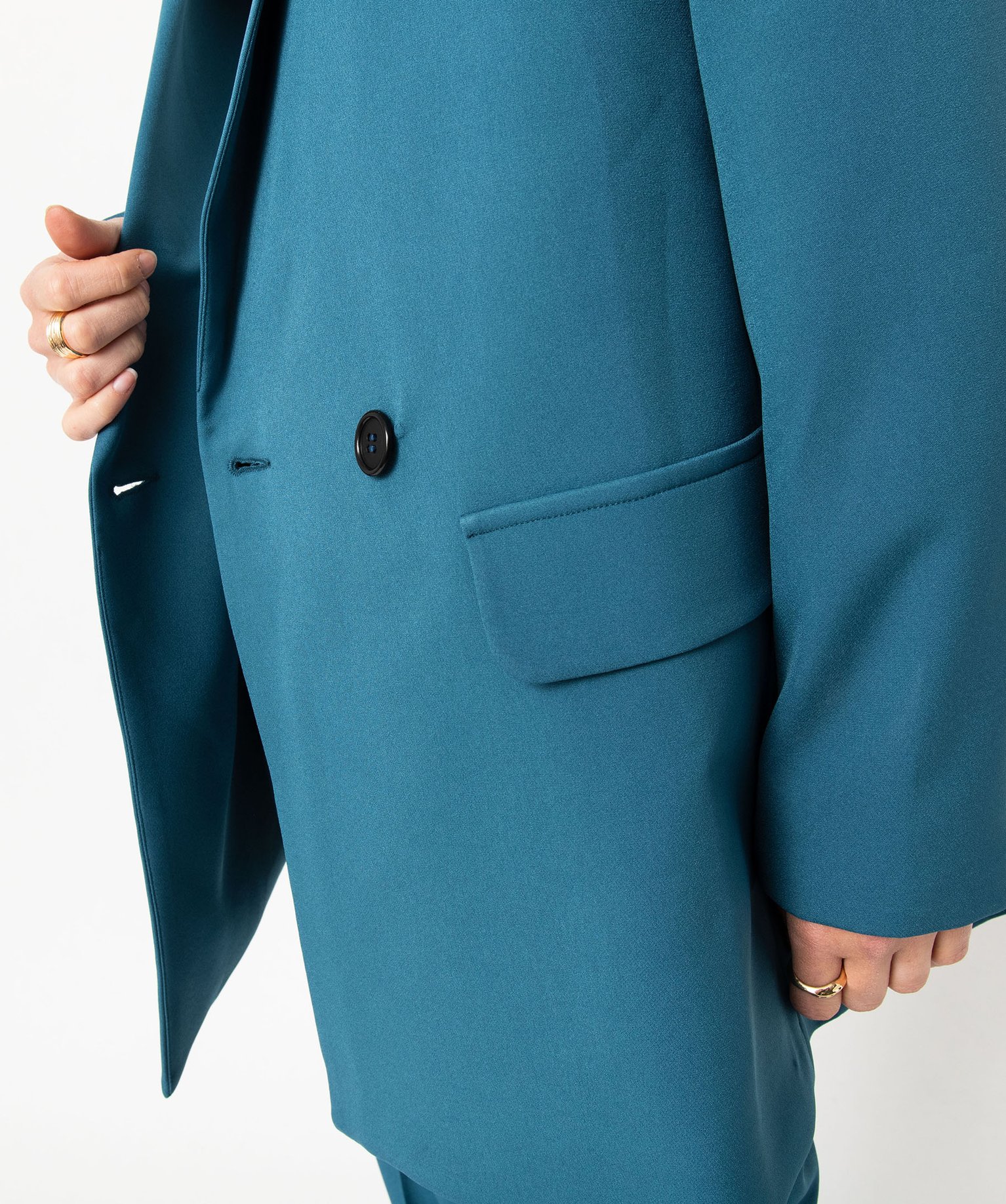 Veste blazer fermeture croisée femme bleu | GEMO