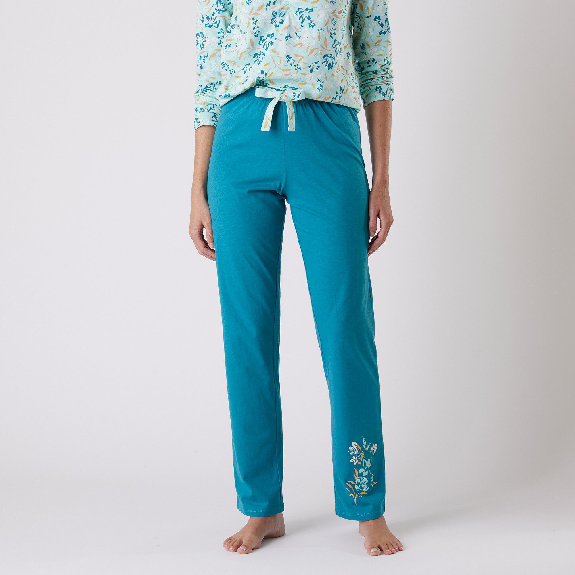 Pantalon pyjama coton imprimé 
