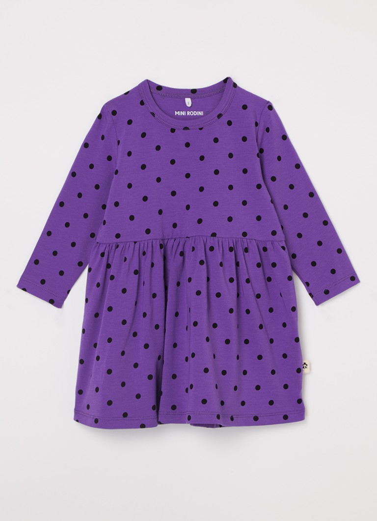 Rochie mini Rodini din buline din bumbac organic