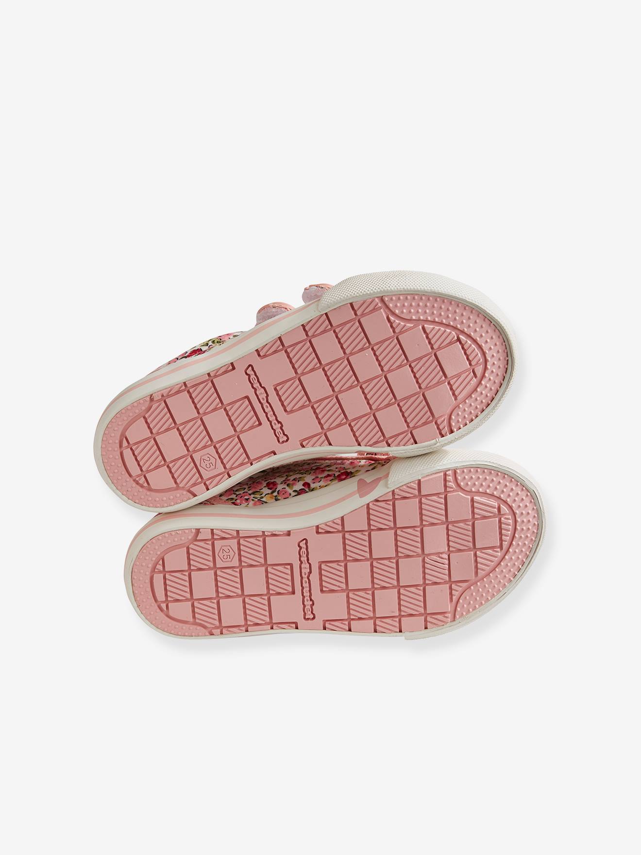 Baskets scratchées fille collection maternelle bleu pâle