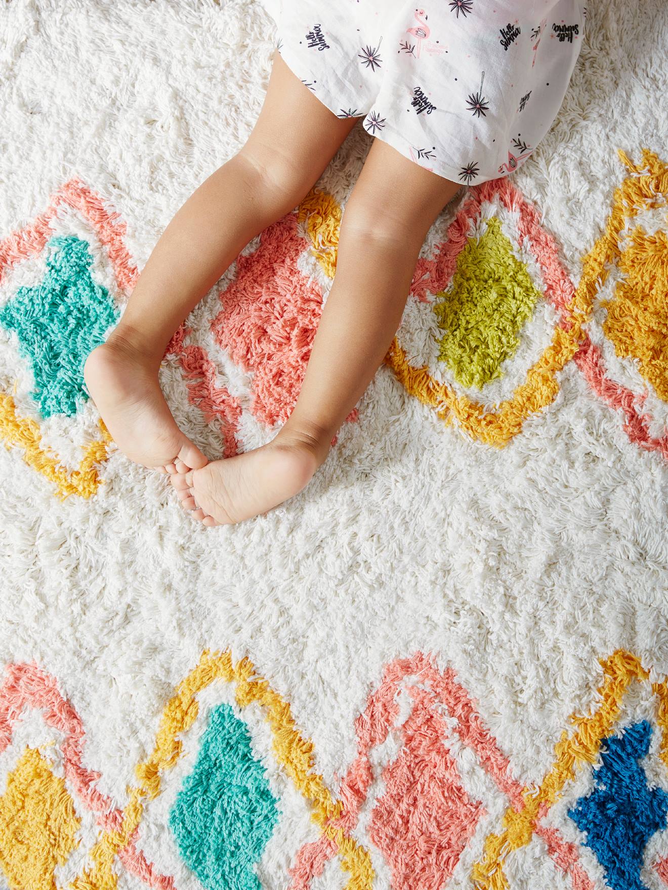 Vertbaudet Kinderzimmer Teppich HARLEKIN - mehrfarbig