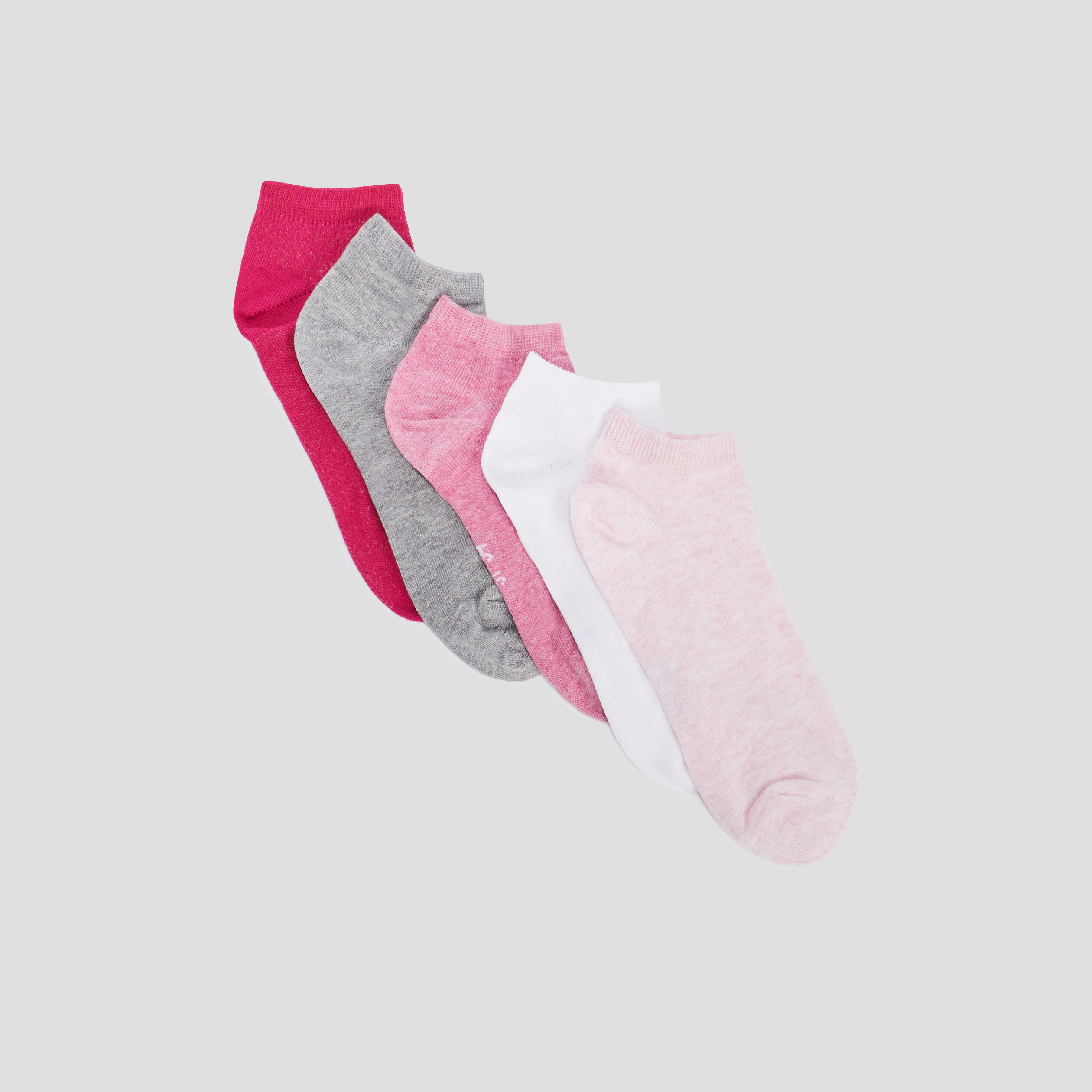 Lot 5 paires socquettes rose fille | La Halle