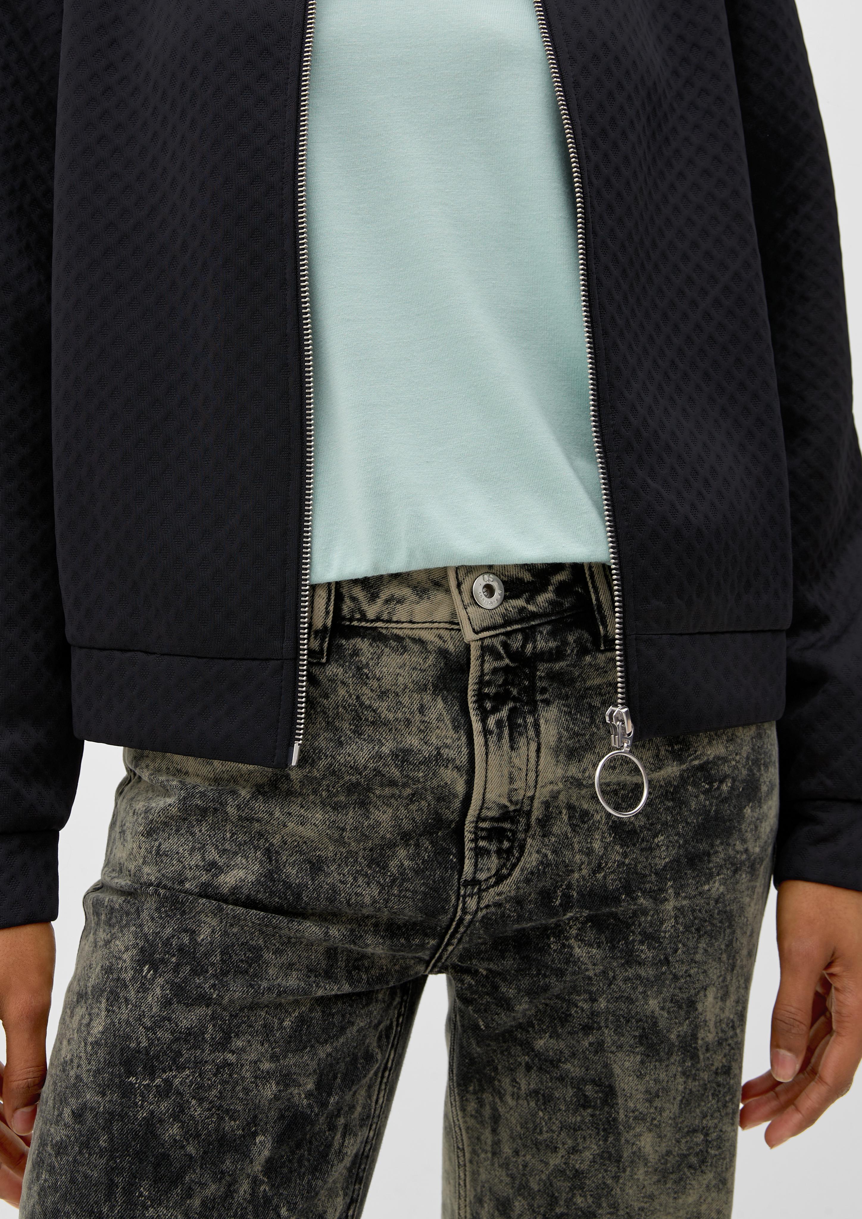 Jacquard-Jacke mit Stehkragen  2126091-9999