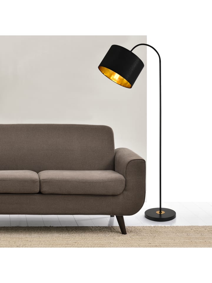 lux.pro Stehleuchten Toledo in Schwarz (H)173cm (D)35cm günstig kaufen onesize