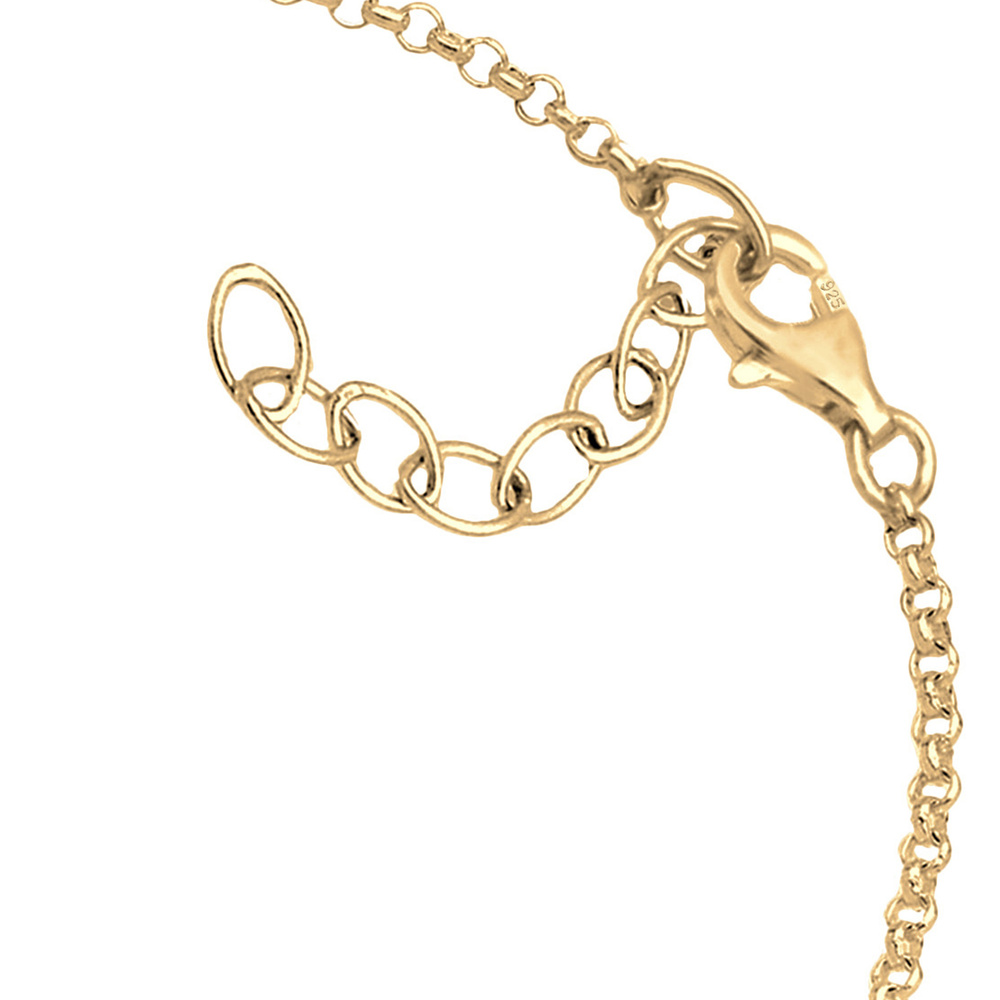 Elli Elli Bracelet de Cheville Ananas Pineapple Tropical 925 Sterling Silber Bijoux