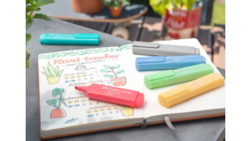FABER-CASTELL Textmarker Textliner 1546 pastell im 4er-Etui