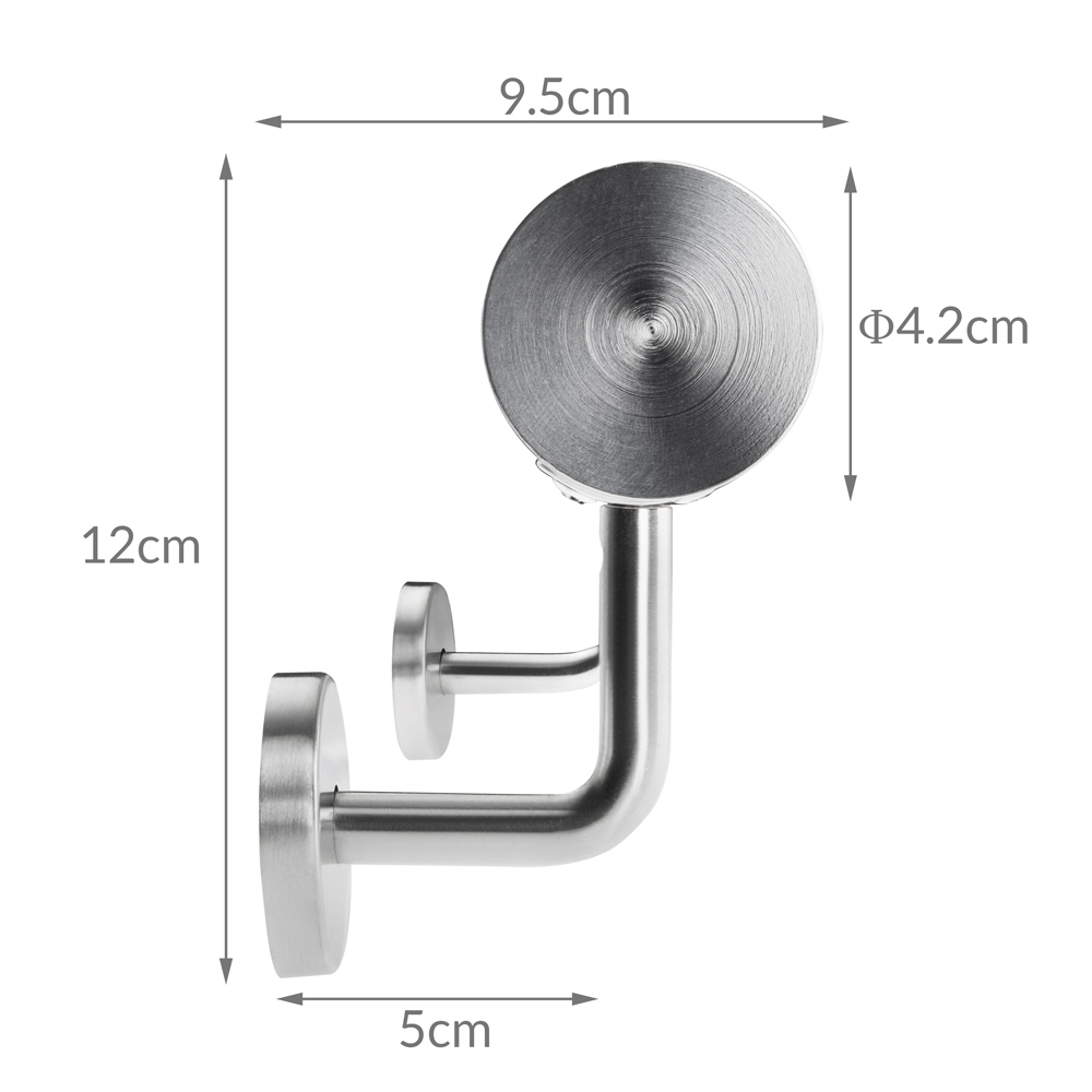 Casaria monzana® Handlauf Edelstahl 50 x 4,2cm