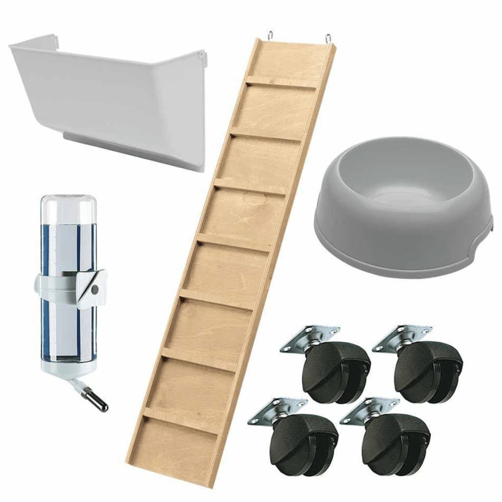 Ferplast Hühnerstall Kaninchenkäfig Arena 100 Plus 107 x 65 x 96 cm 57089817