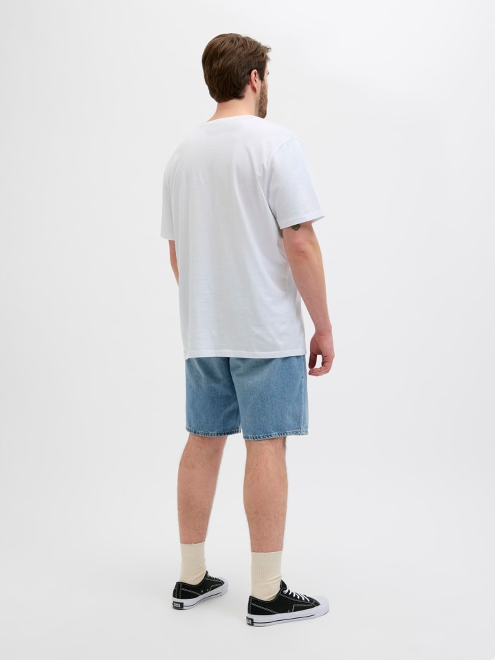 JACK & JONES PLUS Jeans-Shorts in Blue Denim günstig kaufen