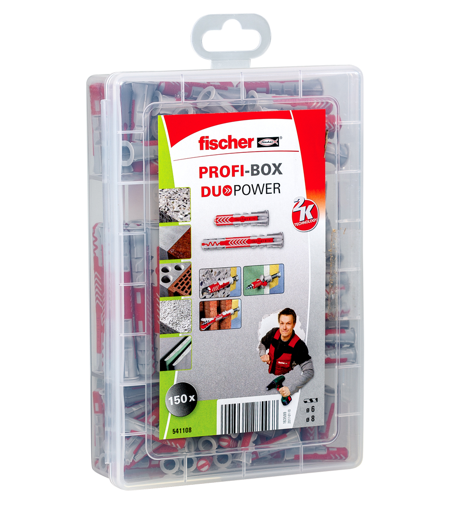 Fischer 541108 Profi-Box DUOPOWER plugue curto e longo