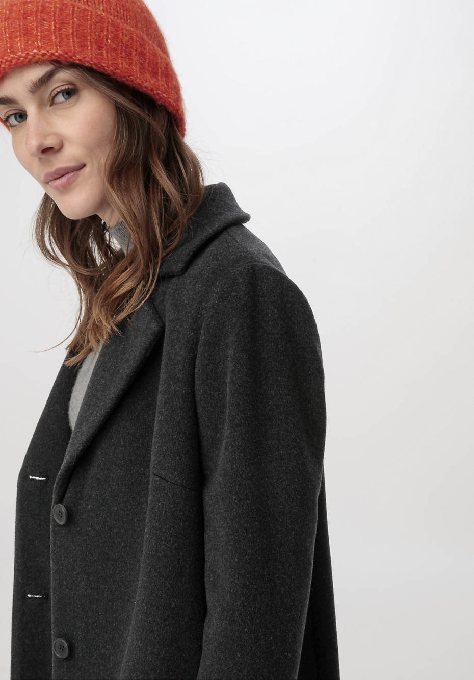 Mantel aus reiner Bio-Merinowolle
