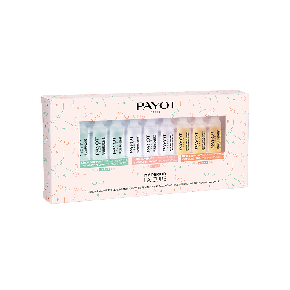 Payot MY PERIOD LA CURE LA CURE AUX EXTRAITS BOTANIQUES QUI ÉQUILIBRE LA PEAU AU COURS DU CYCLE FÉMININ