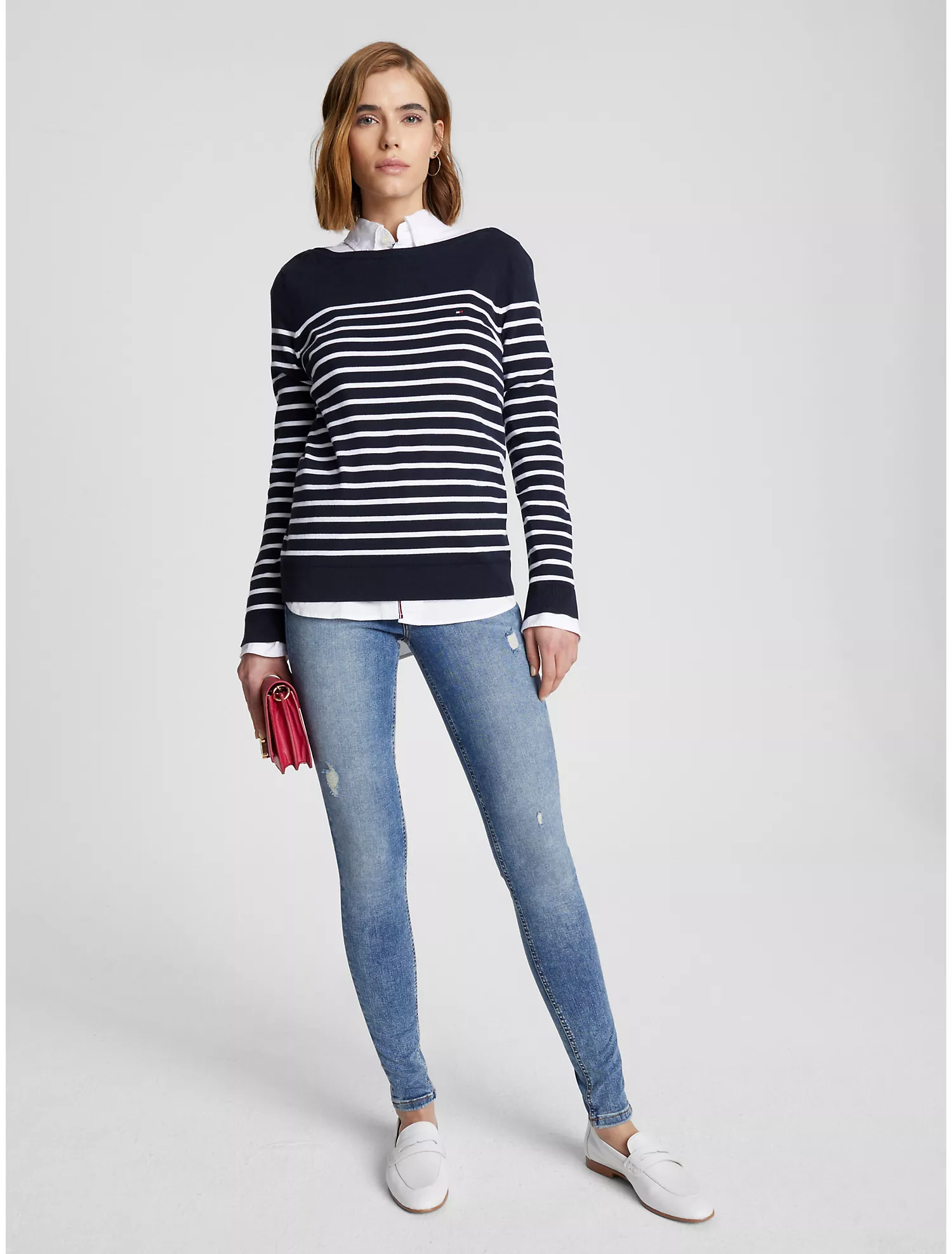 Stripe Boatneck Sweater