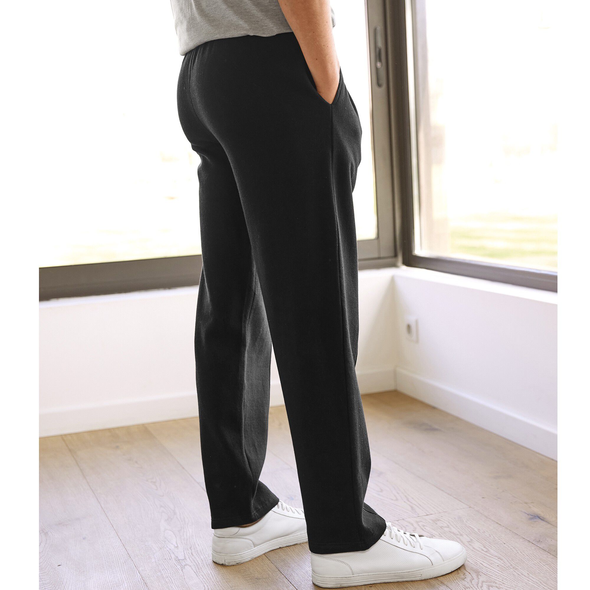 Pantalon loisirs molleton, bas droits