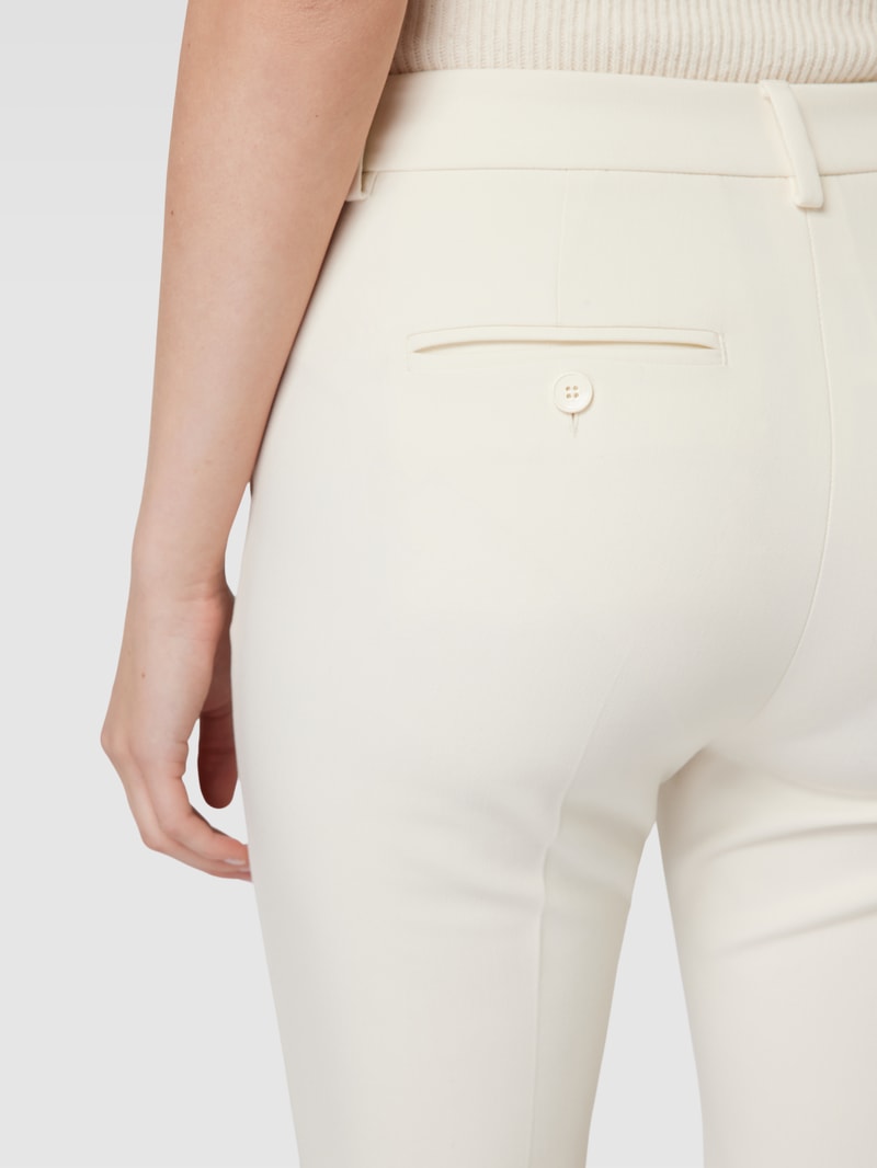 Hose mit Bügelfalten Modell 'RANA' in ecru