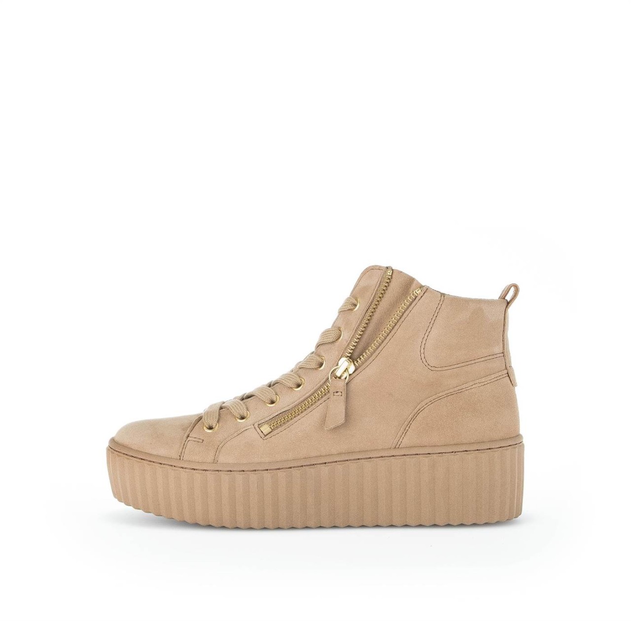 GABOR Freizeit Schnürer beige Gabor Fashion Sneaker high 33.710.14 bei