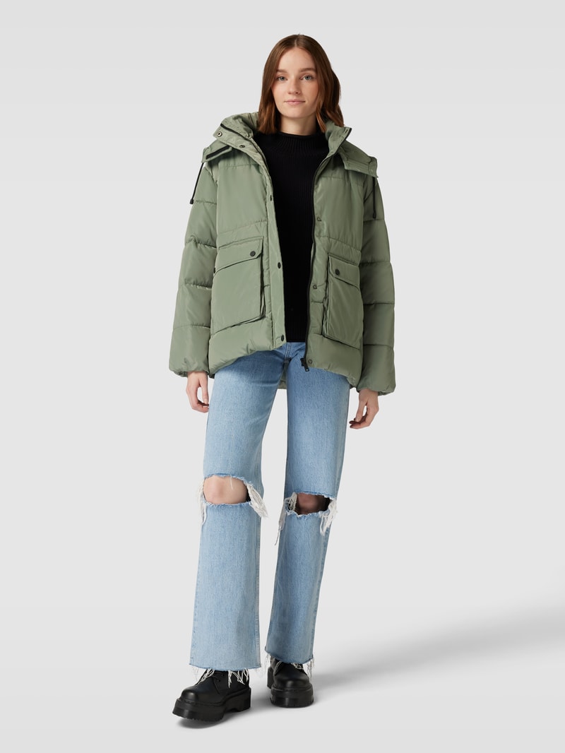 Steppjacke mit Pattentaschen Modell 'NORA' in mint