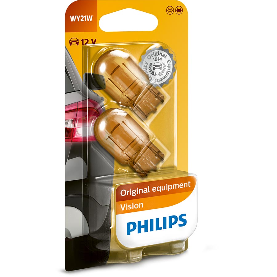 Philips Glassockellampe, WY21W 12V 21W, 2 Stück - ATU