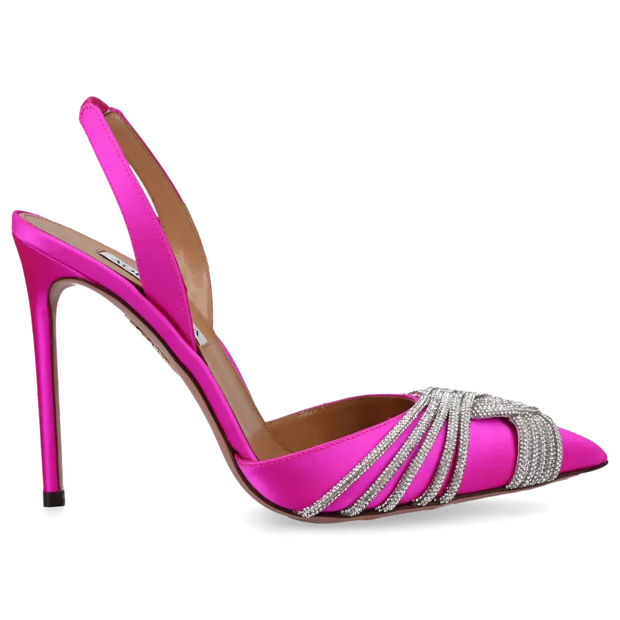 Aquazzura - Pumps GATSBY 105 Satin - pink