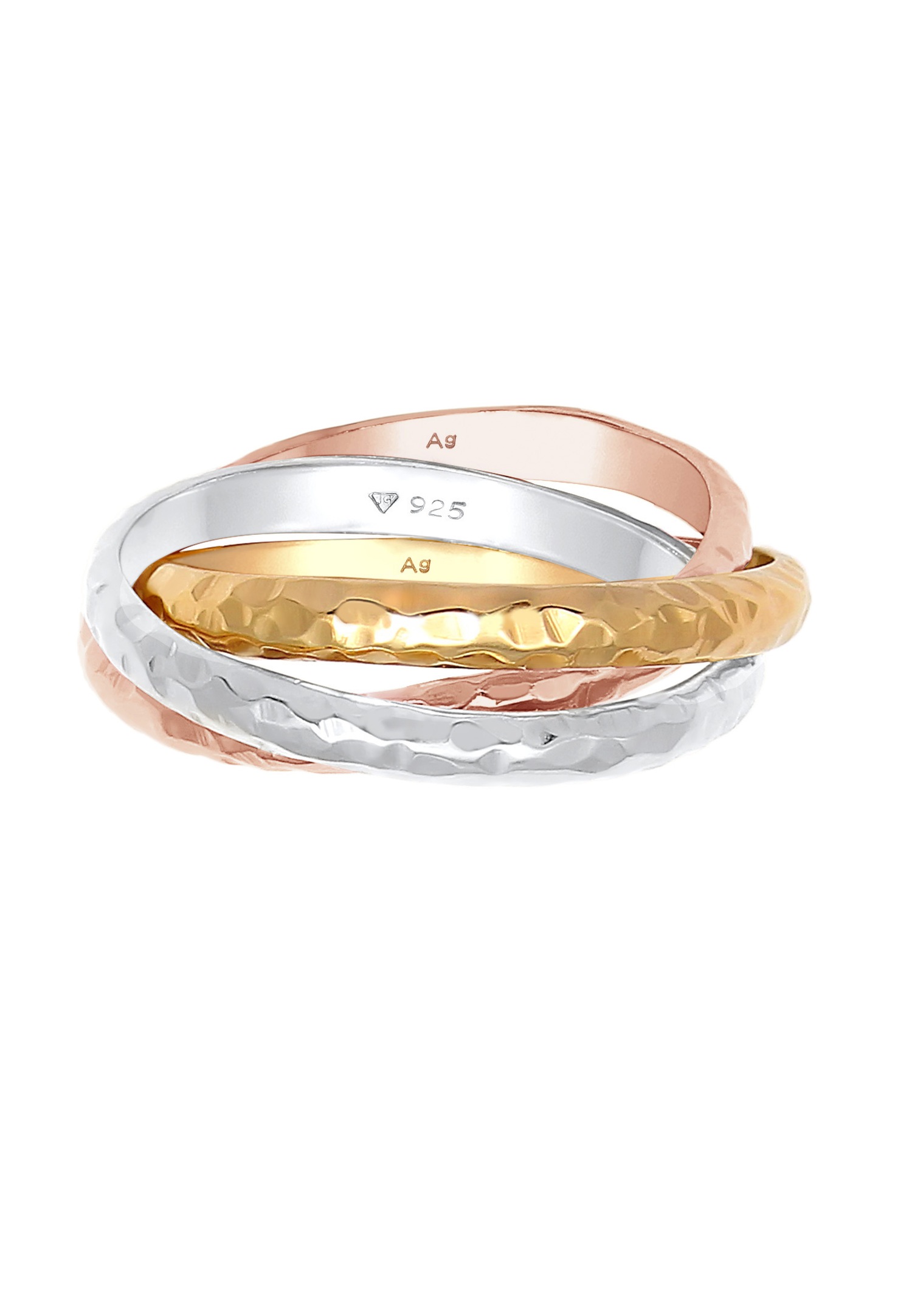 Pierścionek Elli Basic Wrap Classic Hammered Silver 925