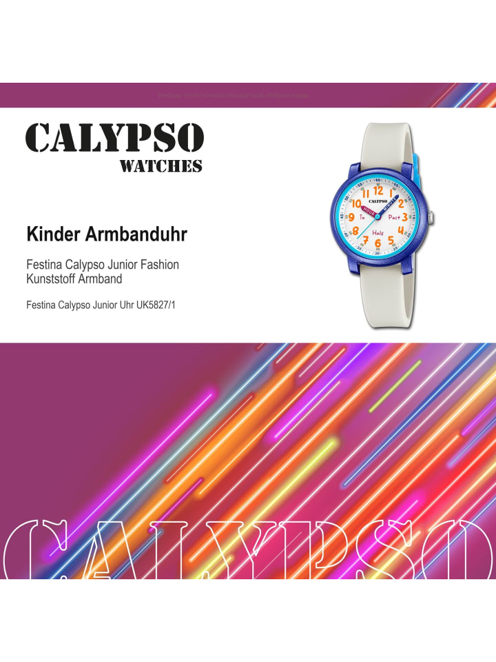 Calypso Analog-Armbanduhr Calypso Junior weiß mittel (ca. 32mm) günstig kaufen onesize